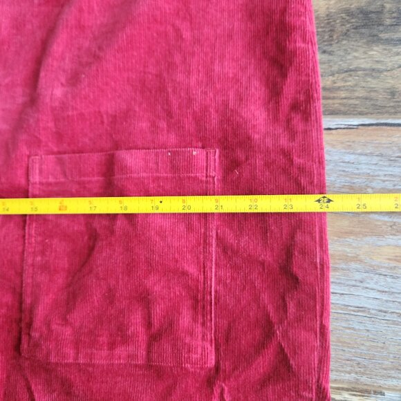 Lucy & Yak Original Corduroy Dungarees Overalls Organic Cotton Maroon - Picture 10 of 12
